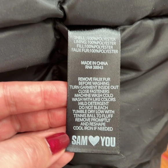 Sam Edelman Cozy and Warm Parka with Detachable Faux Fur Collar - NWT - Size L - Picture 11 of 12